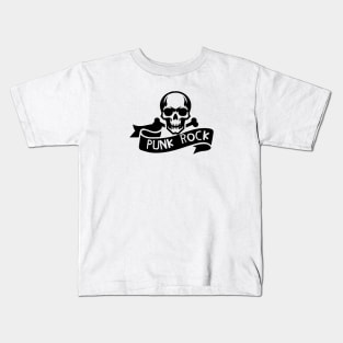 punk rock skull Kids T-Shirt